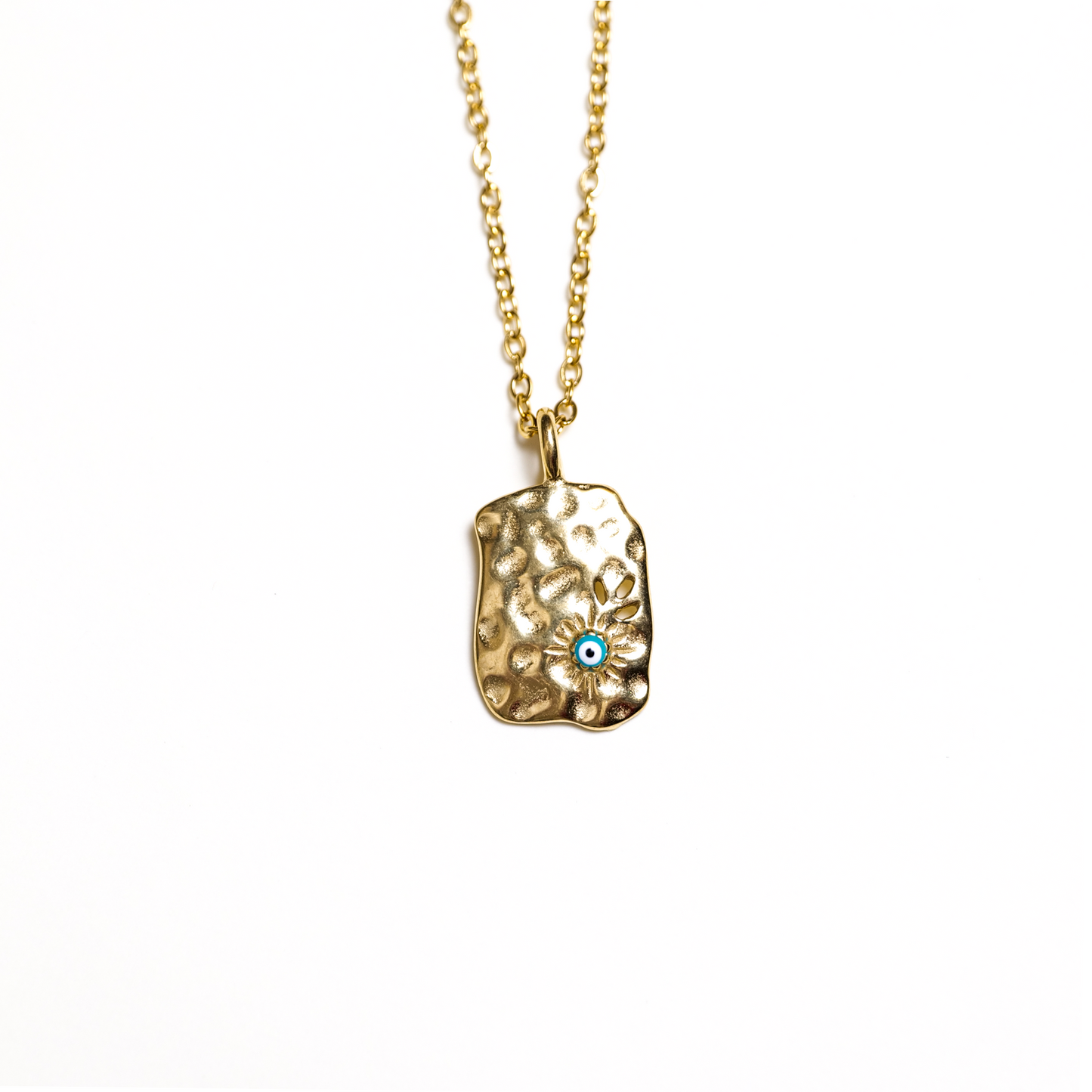 Gold Evil Eye Protection Necklace