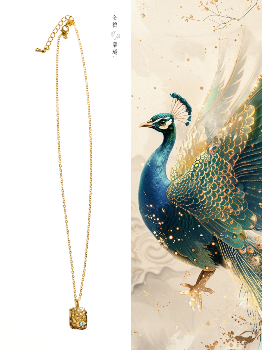 Gold Evil Eye Protection Necklace