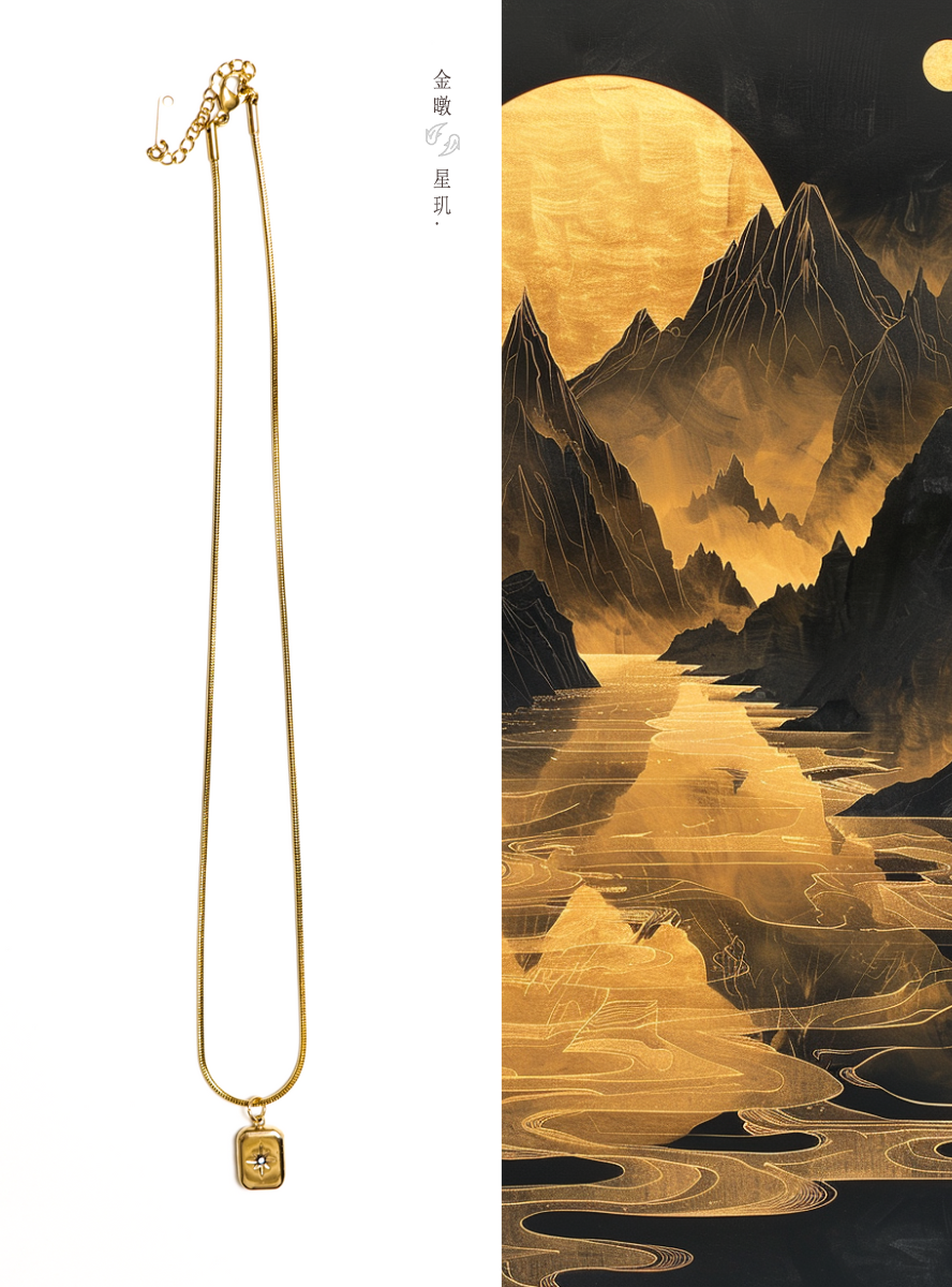 Gold Star Pendant Necklace – A Symbol of Prosperity