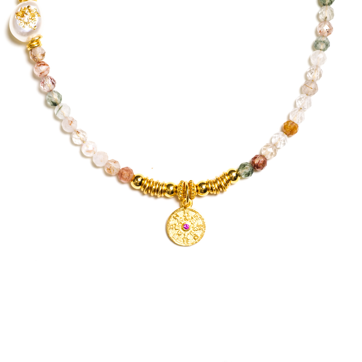 Buddha Stones Tibetan Crystal Protection Necklace