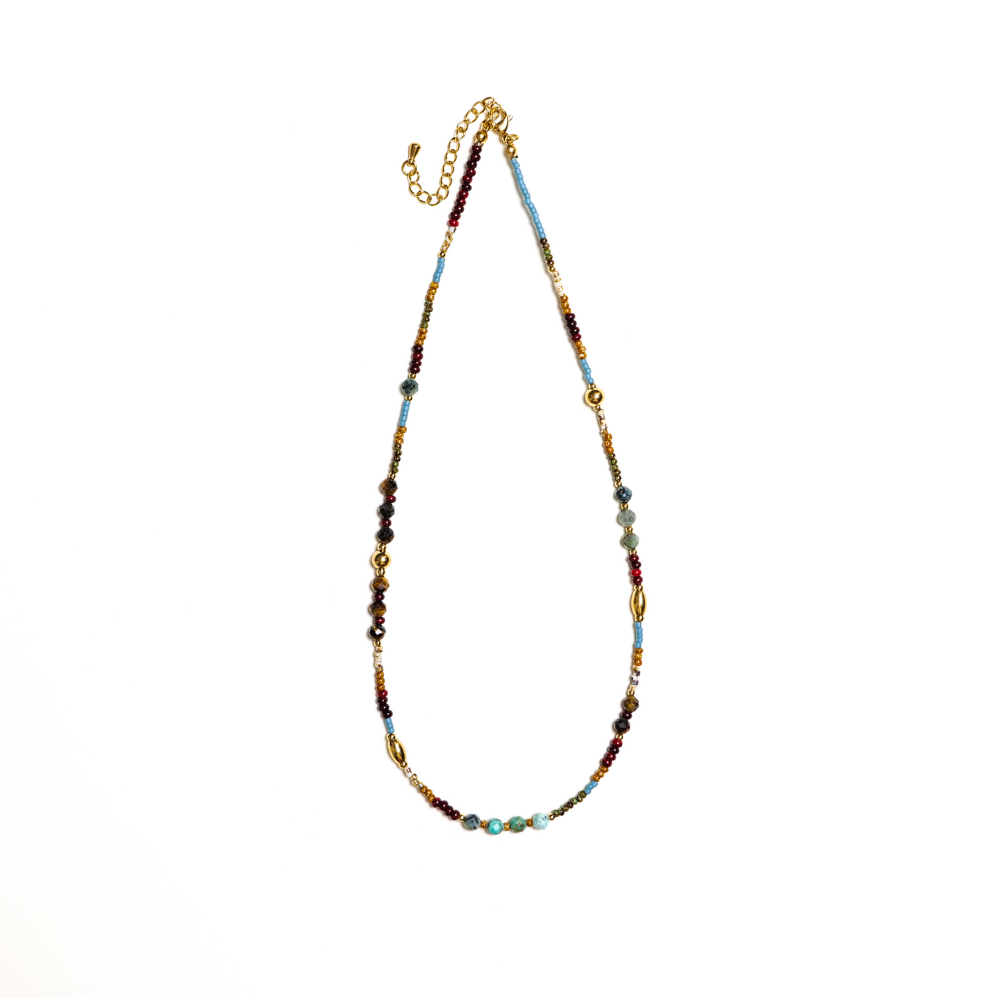 Buddha Stones Multi-Gemstone Wealth Necklace