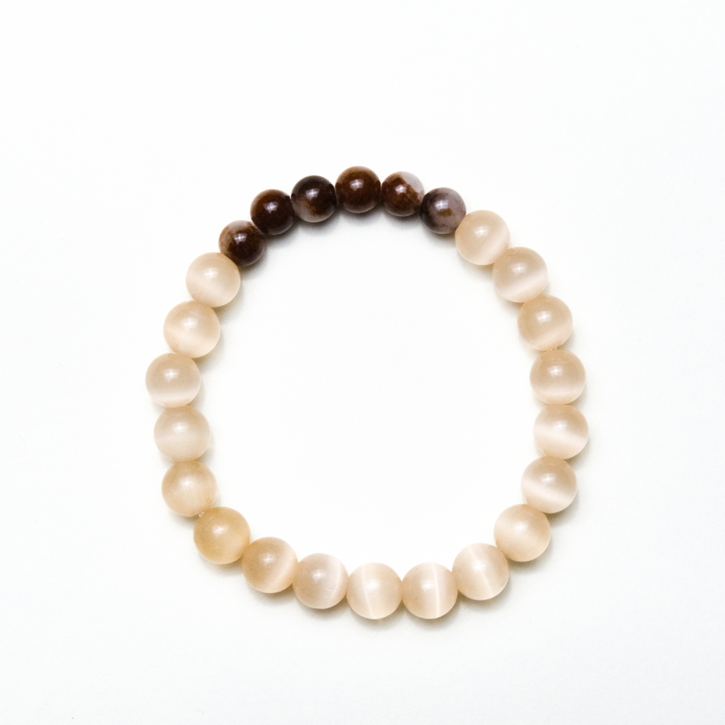 Moonstone & Blood Amber Harmony Bracelet