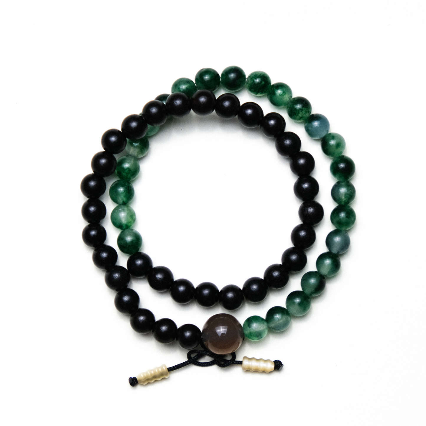 Harmony Ebony and Chalcedony Protection Bracelet