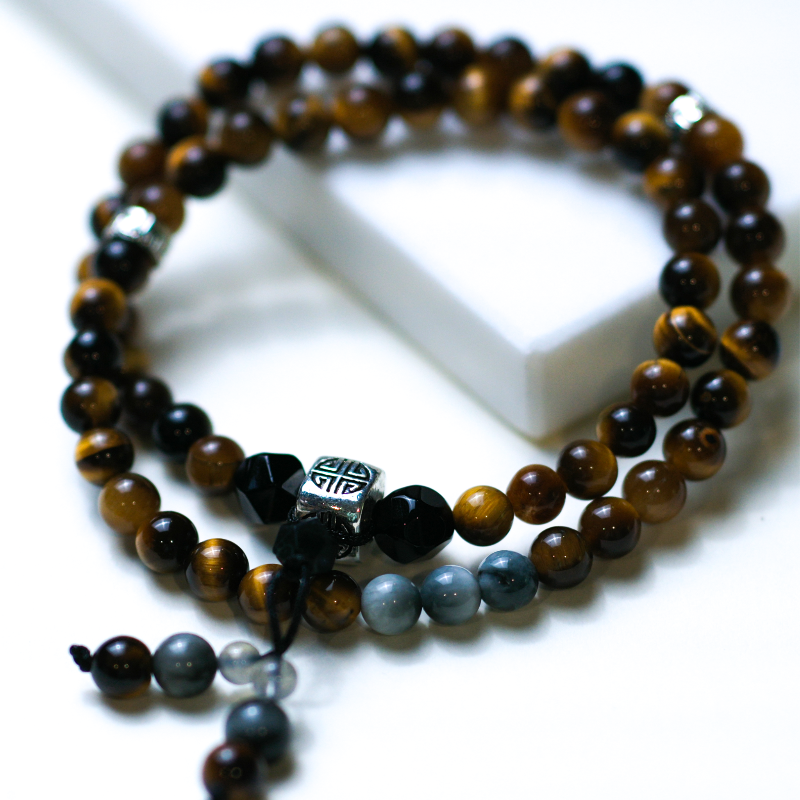 Buddha Stones Gold Tiger Eye Bracelet - Power & Prosperity