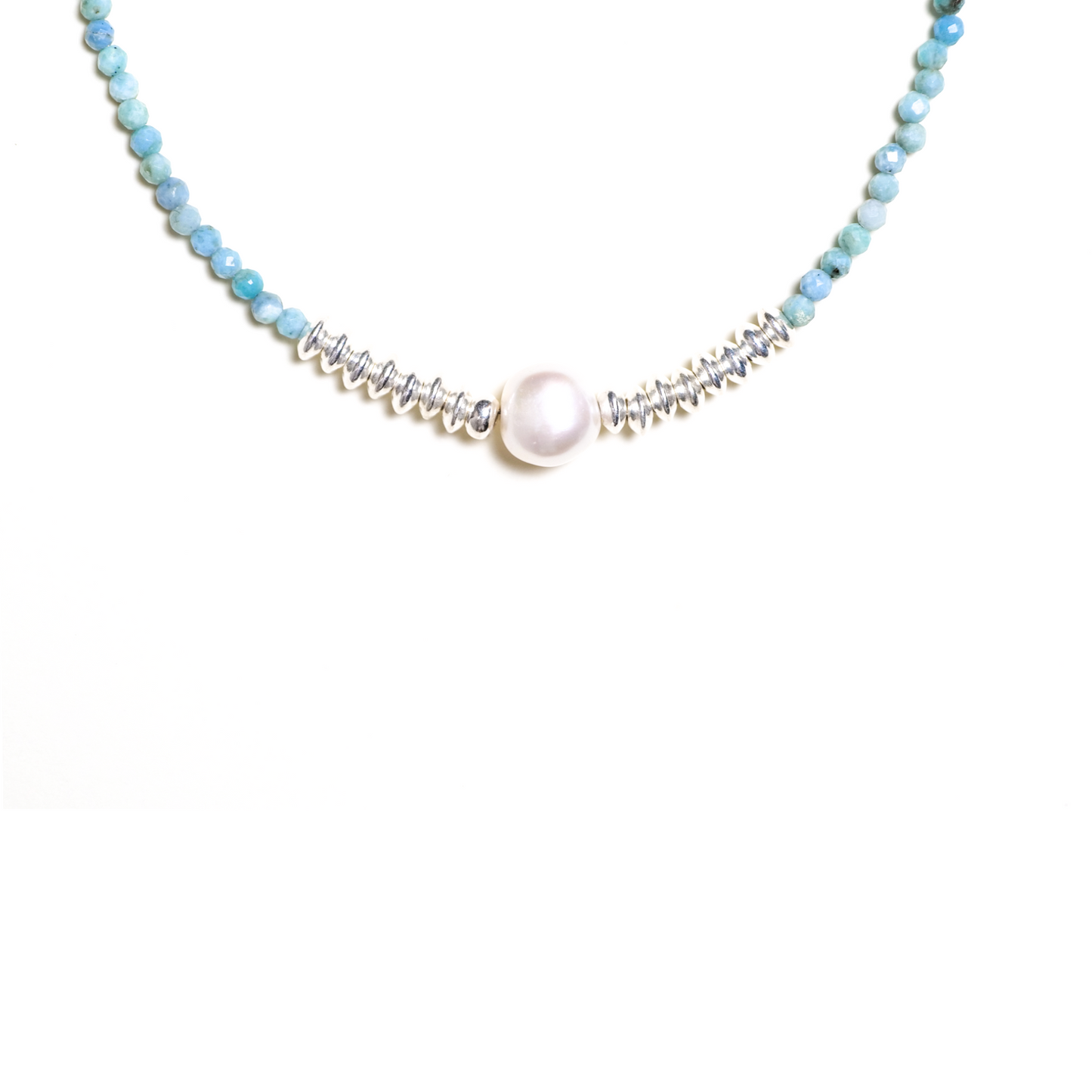 Turquoise Pearl Elegance Necklace