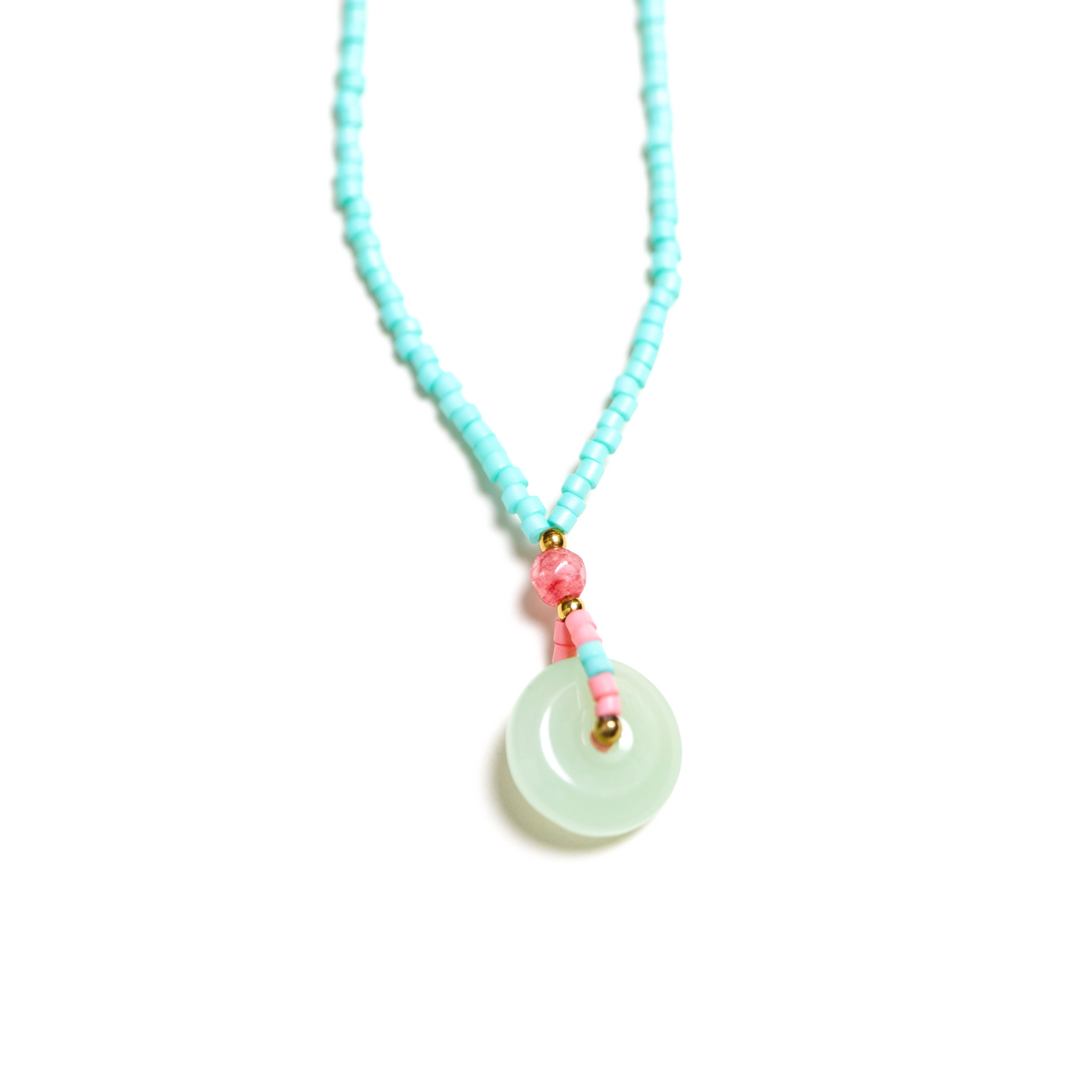 Turquoise and Jade Harmony Necklace