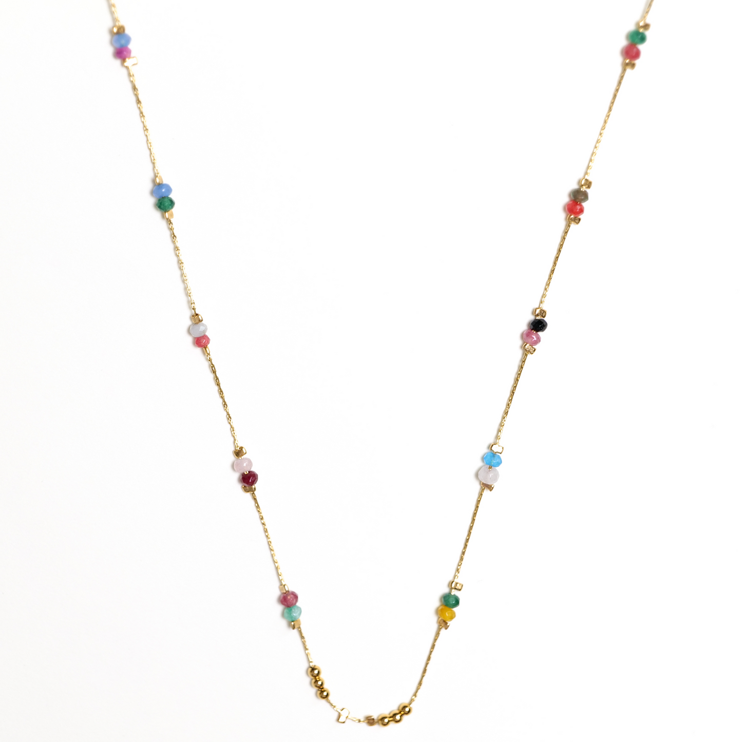 Tourmaline Karma Necklace for Balance and Charm