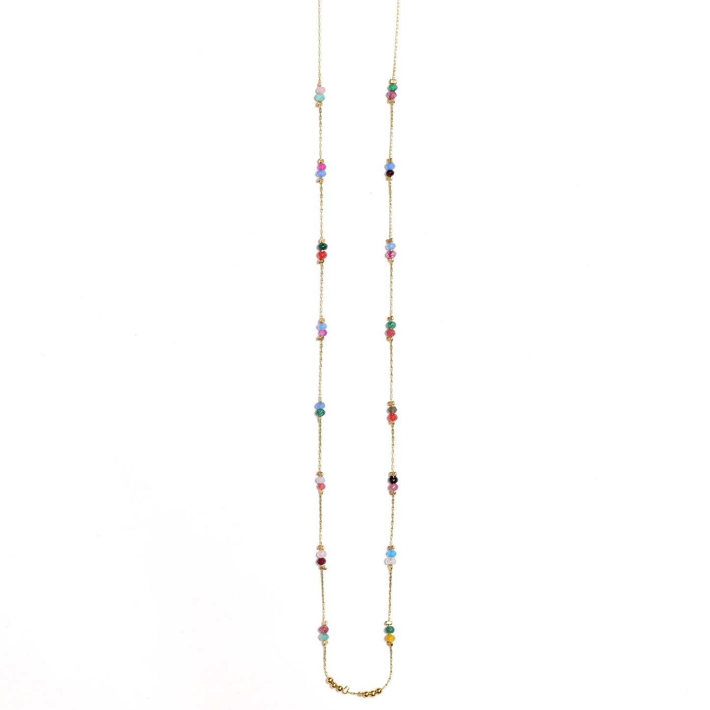 Tourmaline Karma Necklace for Balance and Charm